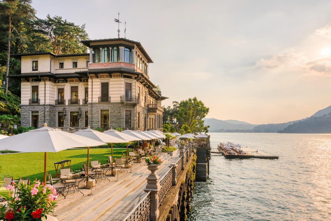 View of the hotel and lake, Mandarin Oriental, Lago di Como, Blevio