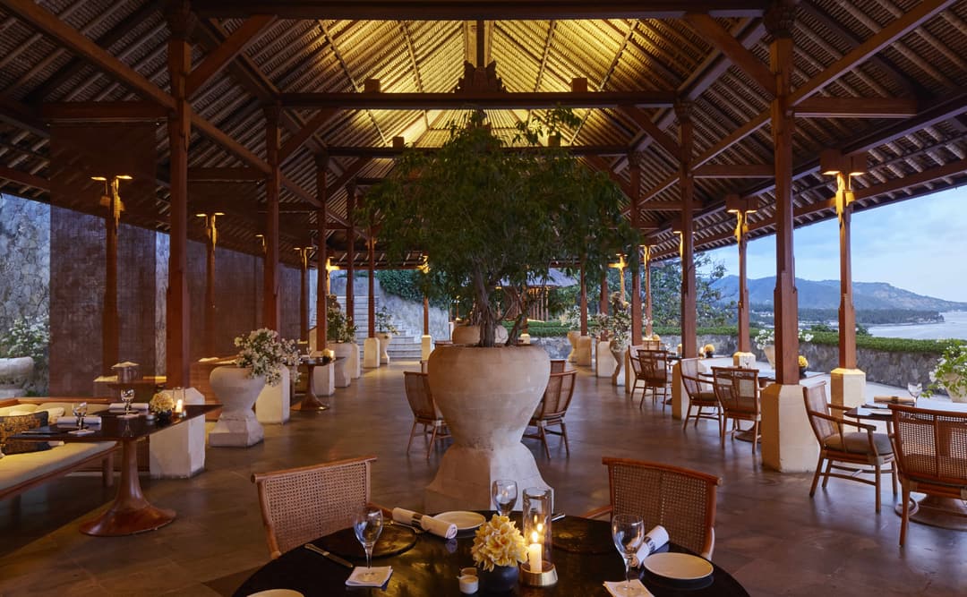 Restaurant at Amankila, Manggis (East Bali)