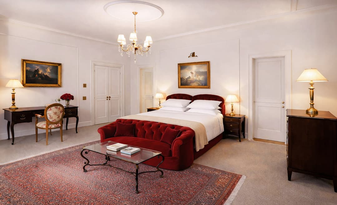 Badrutts Palace Junior Suite Bedroom 2 (1), Badrutt's Palace Hotel, St. Moritz