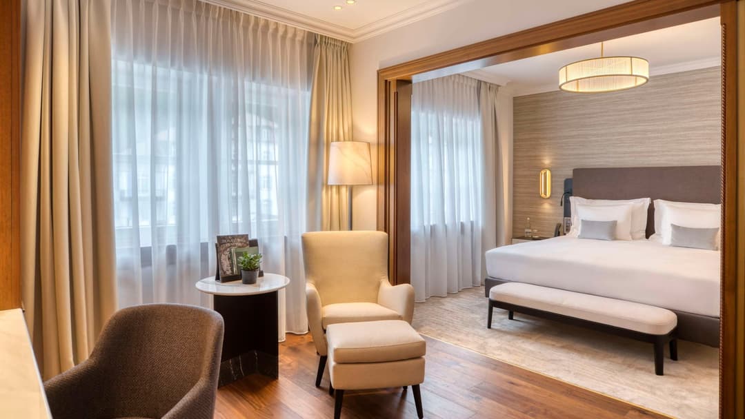 Guest room at Grand Hotel des Bains Kempinski St. Moritz, St. Moritz Bad
