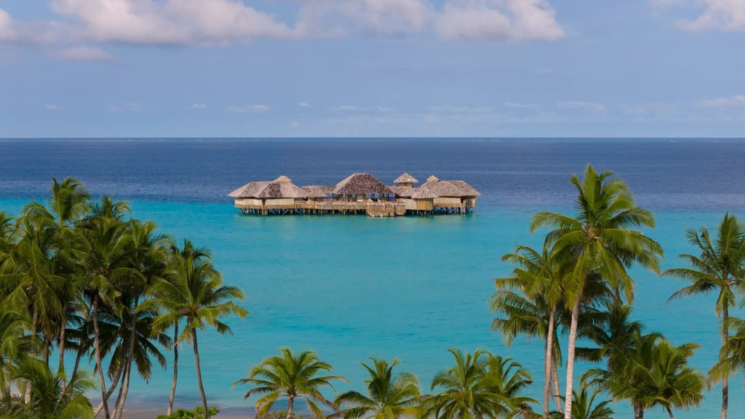 Aerial view of Soneva Secret, Haa Dhaalu Atoll
