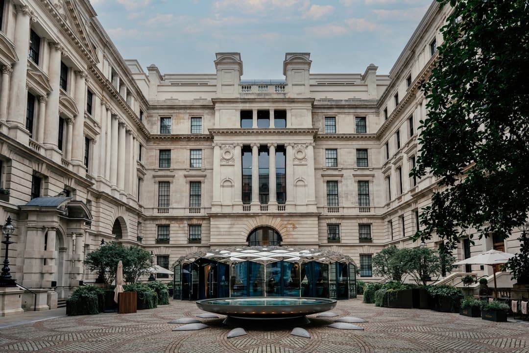 Exterior of Raffles London at The OWO, Whitehall
