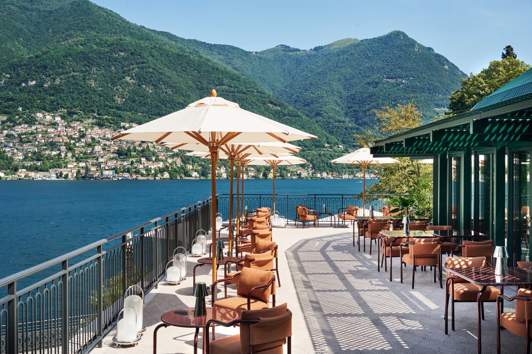 Swimming pool at Mandarin Oriental, Lago di Como, Blevio