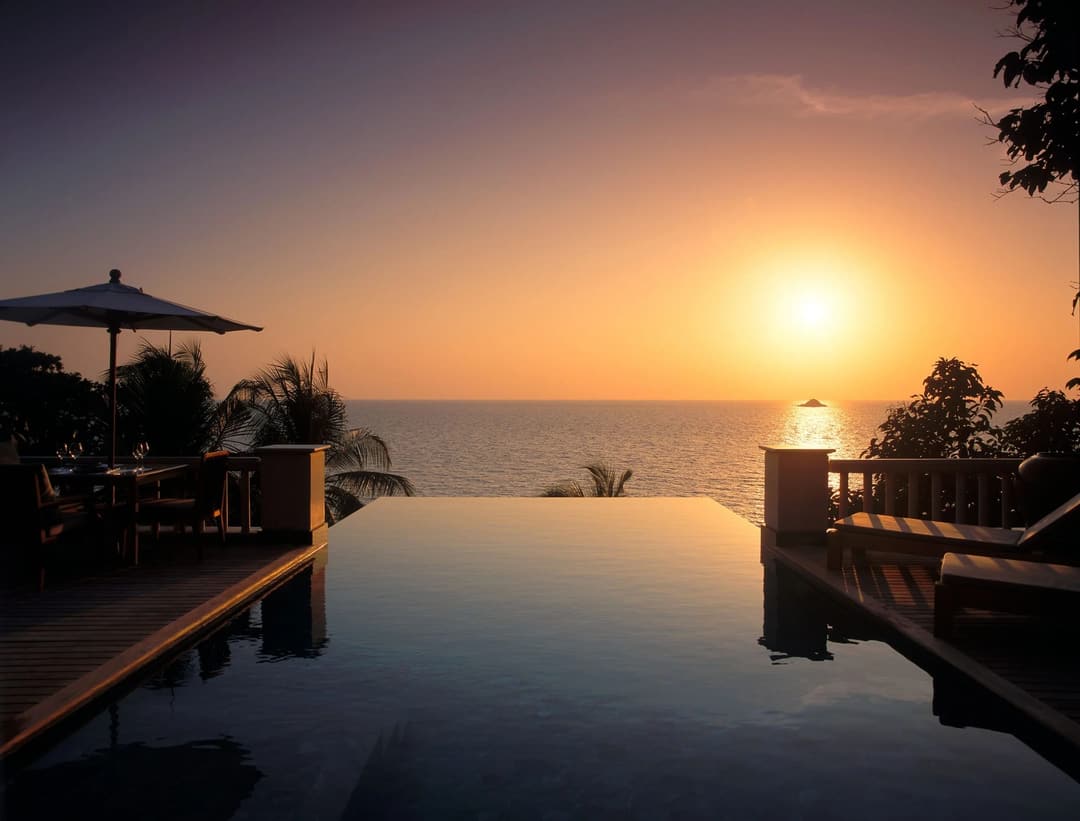 Swimming pool at Trisara, Phuket