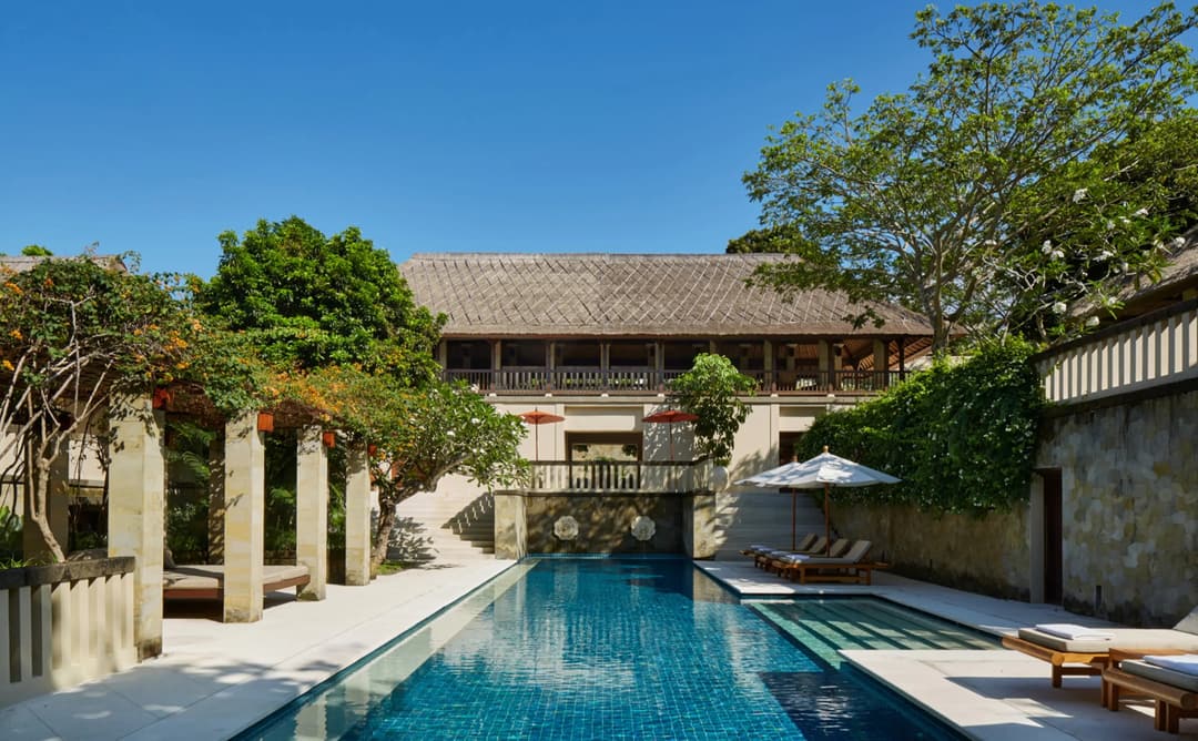 Three-bedroom villa with swimming pool and garden at Aman Villas at Nusa Dua, Bali