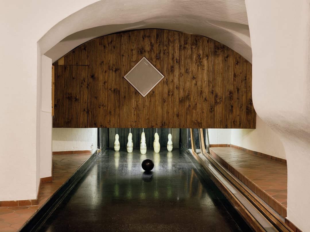 La Cuort Bowling meeting and event venue at Grand Hotel Kronenhof in Pontresina