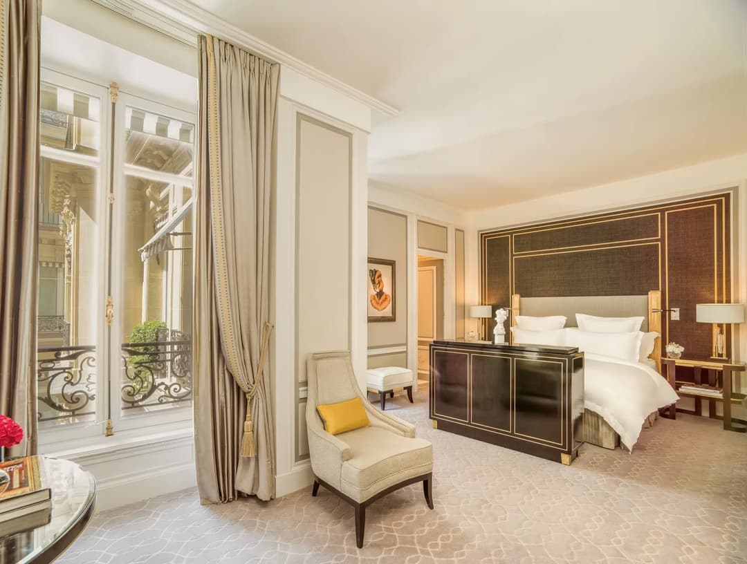 Guest room at Hotel de Crillon, A Rosewood Hotel, Paris