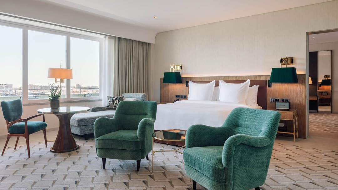 Guest room at Four Seasons Hotel Ritz Lisbon
