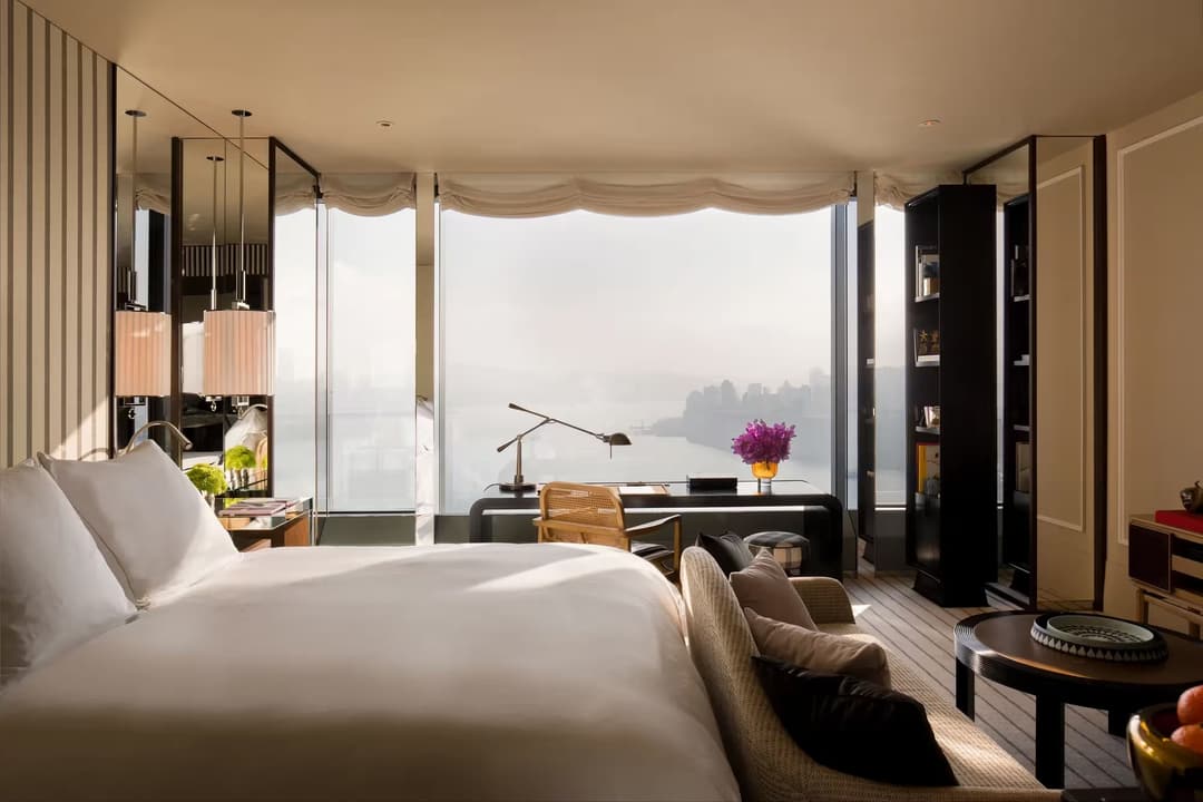 Guest room at Rosewood Hong Kong