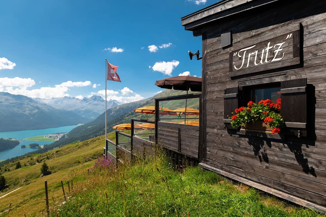 Exterior of Suvretta House, St. Moritz (Champfer side)