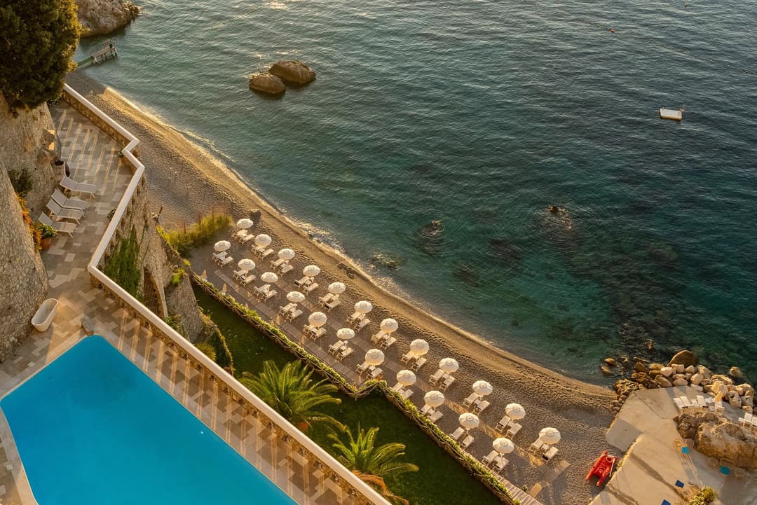 Swimming pool at Borgo Santandrea, Conca dei Marini