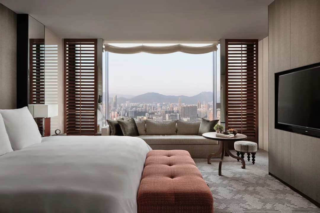 Guest room at Rosewood Hong Kong