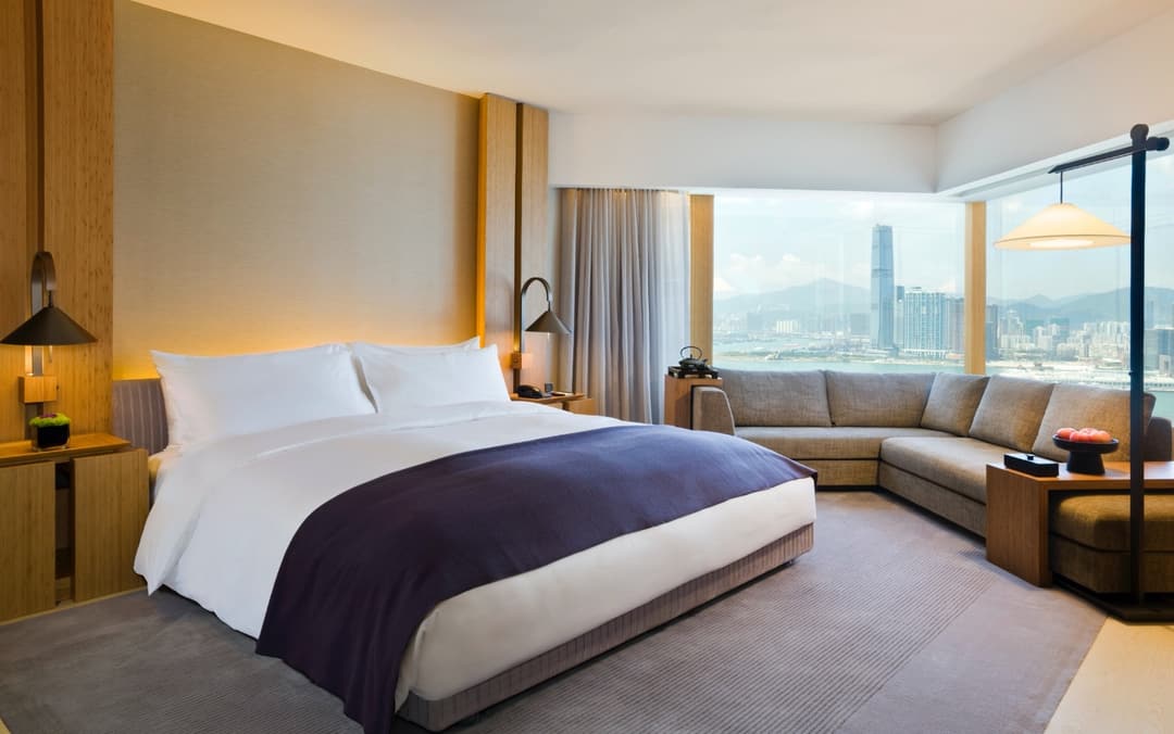 Guest room at The Upper House, Hong Kong