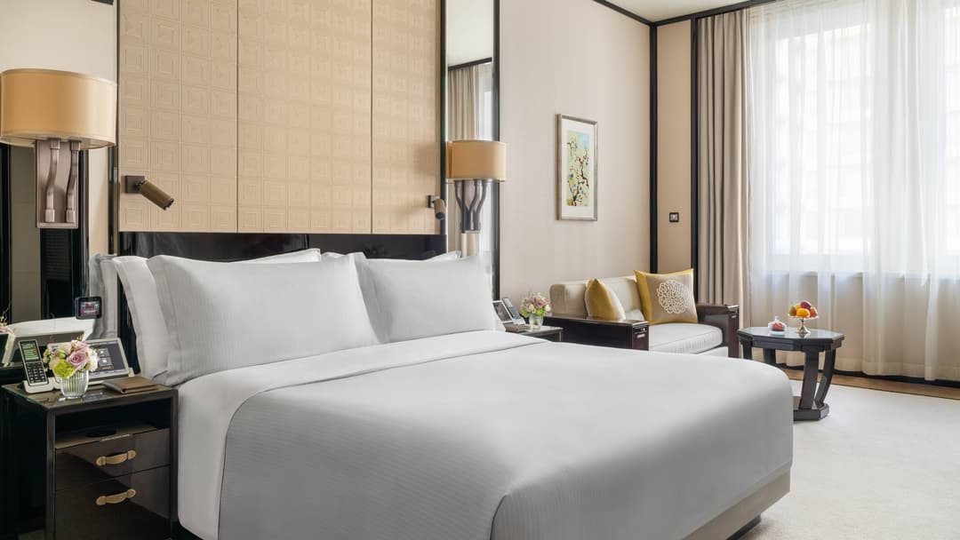Guest room at The Peninsula Hong Kong
