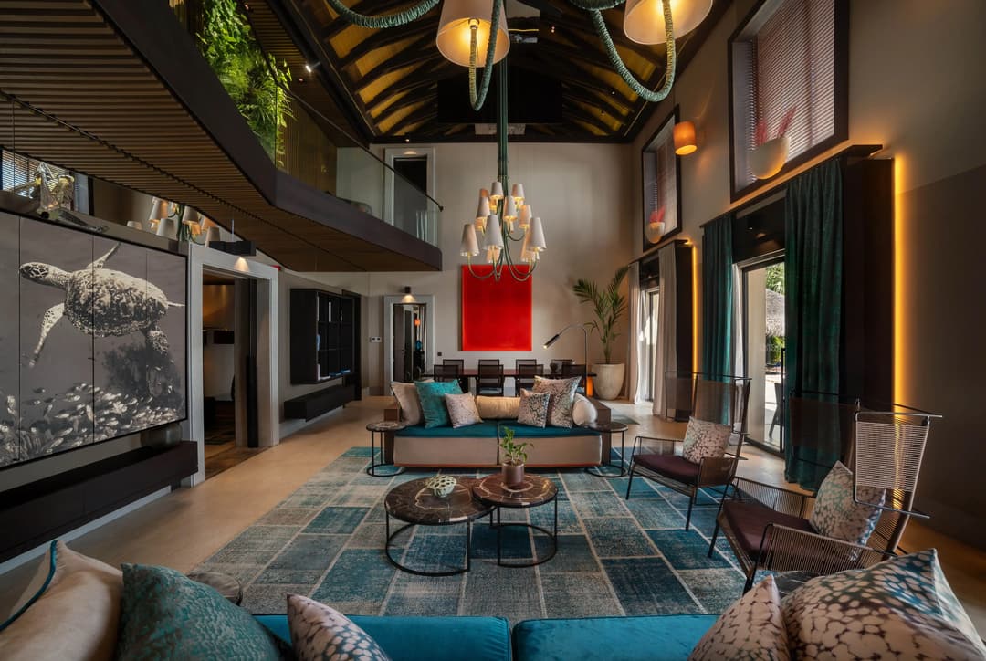 Lobby at Velaa Private Island, Noonu Atoll