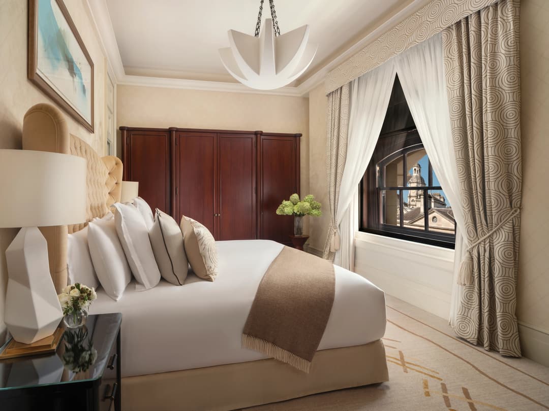 Guest room at Raffles London at The OWO, Whitehall