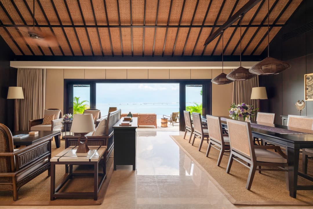 Suite living room at Raffles Bali, Jimbaran