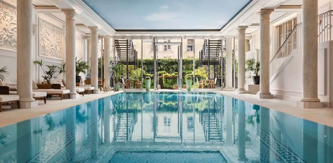 Swimming pool at Shangri-La Paris