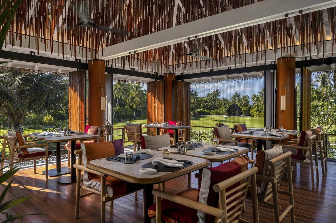 Restaurant at Velaa Private Island, Noonu Atoll