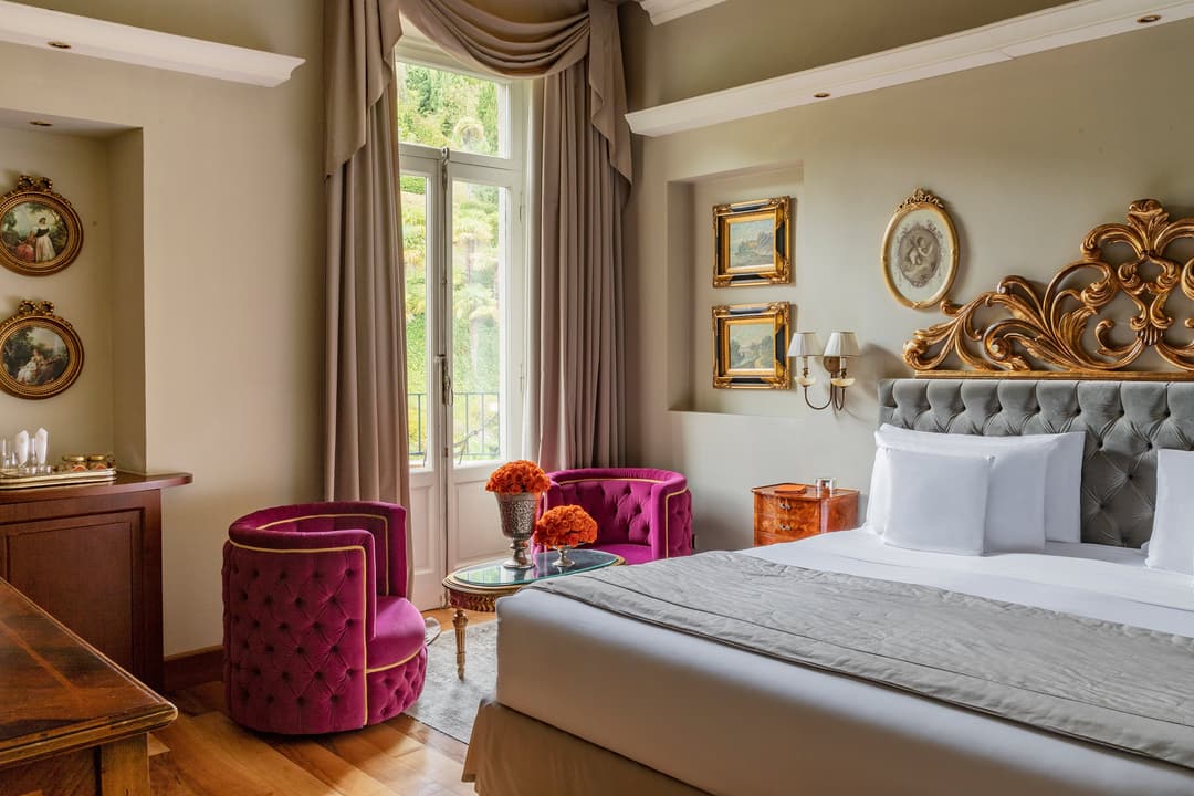 Guest room at Grand Hotel Tremezzo, Tremezzina