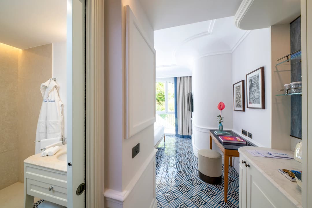 Suite living room at Borgo Santandrea, Conca dei Marini