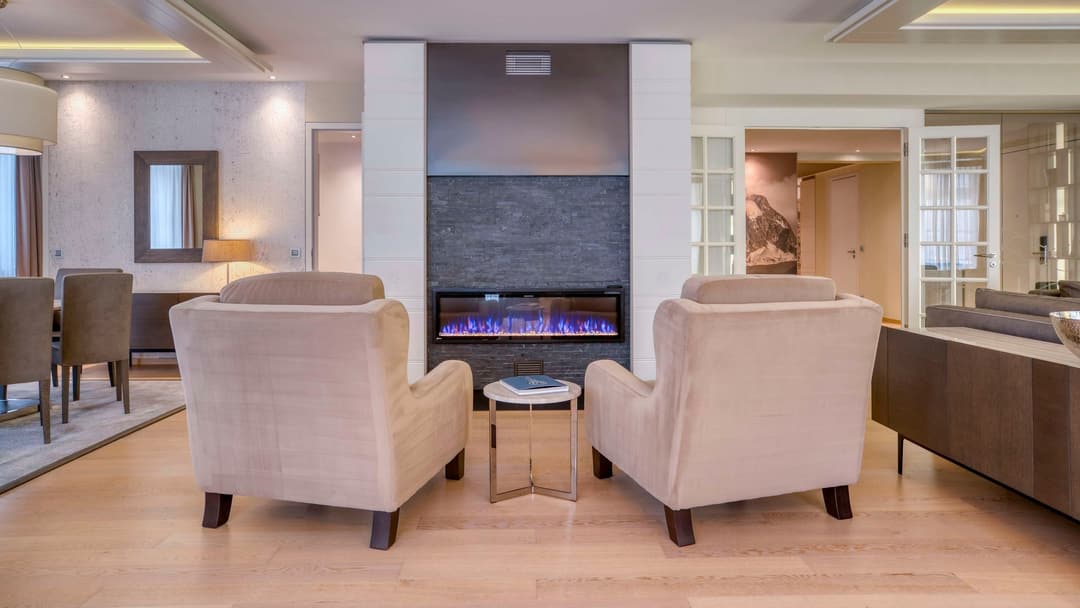 Suite living room at Grand Hotel des Bains Kempinski St. Moritz, St. Moritz Bad