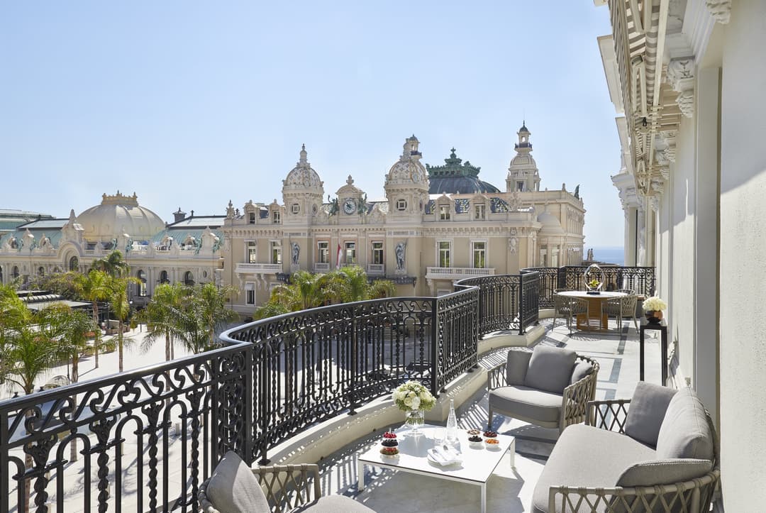 Terrace at Hotel De Paris Monte Carlo