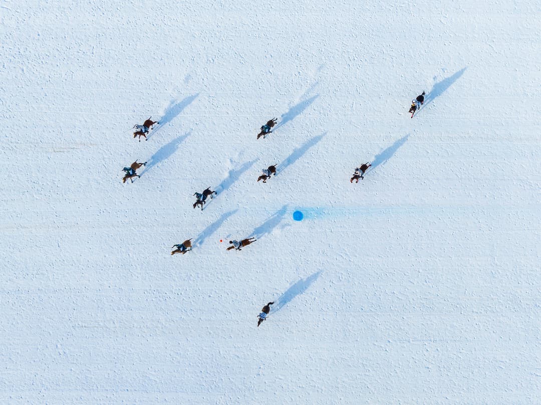 Aerial view of Carlton Hotel St. Moritz