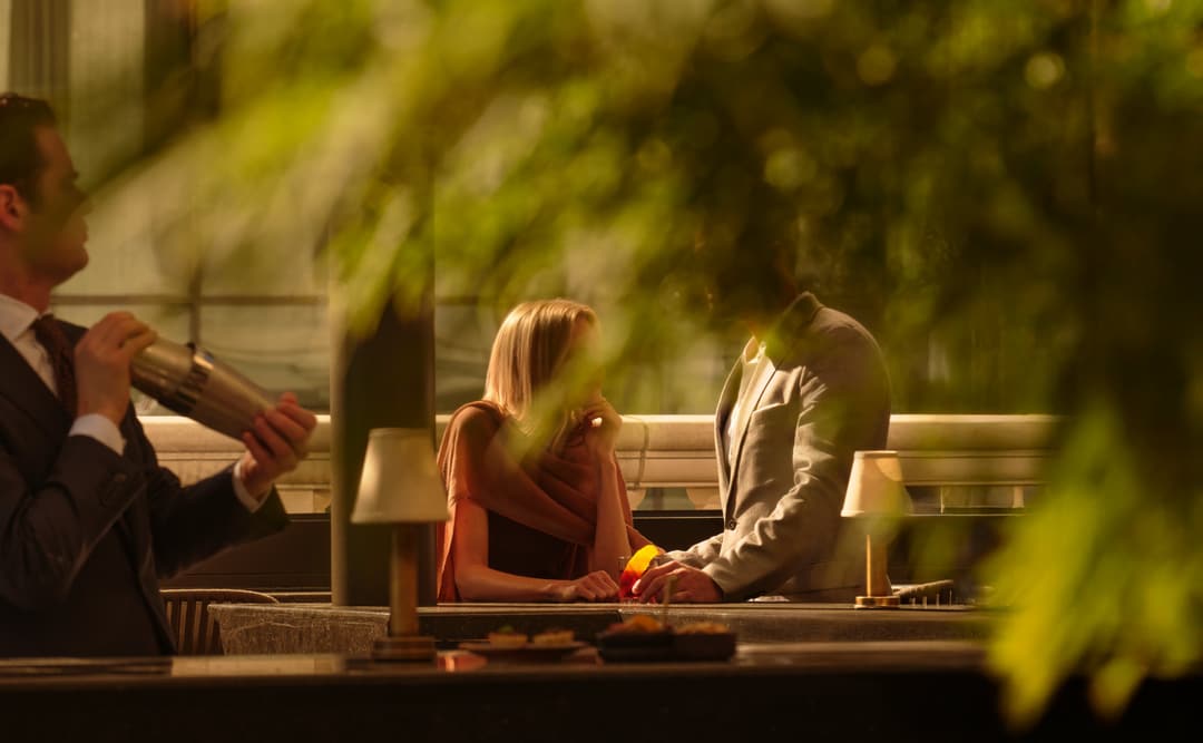 Cocktails served at the Garden Terrace and Corner Bar at Aman New York.