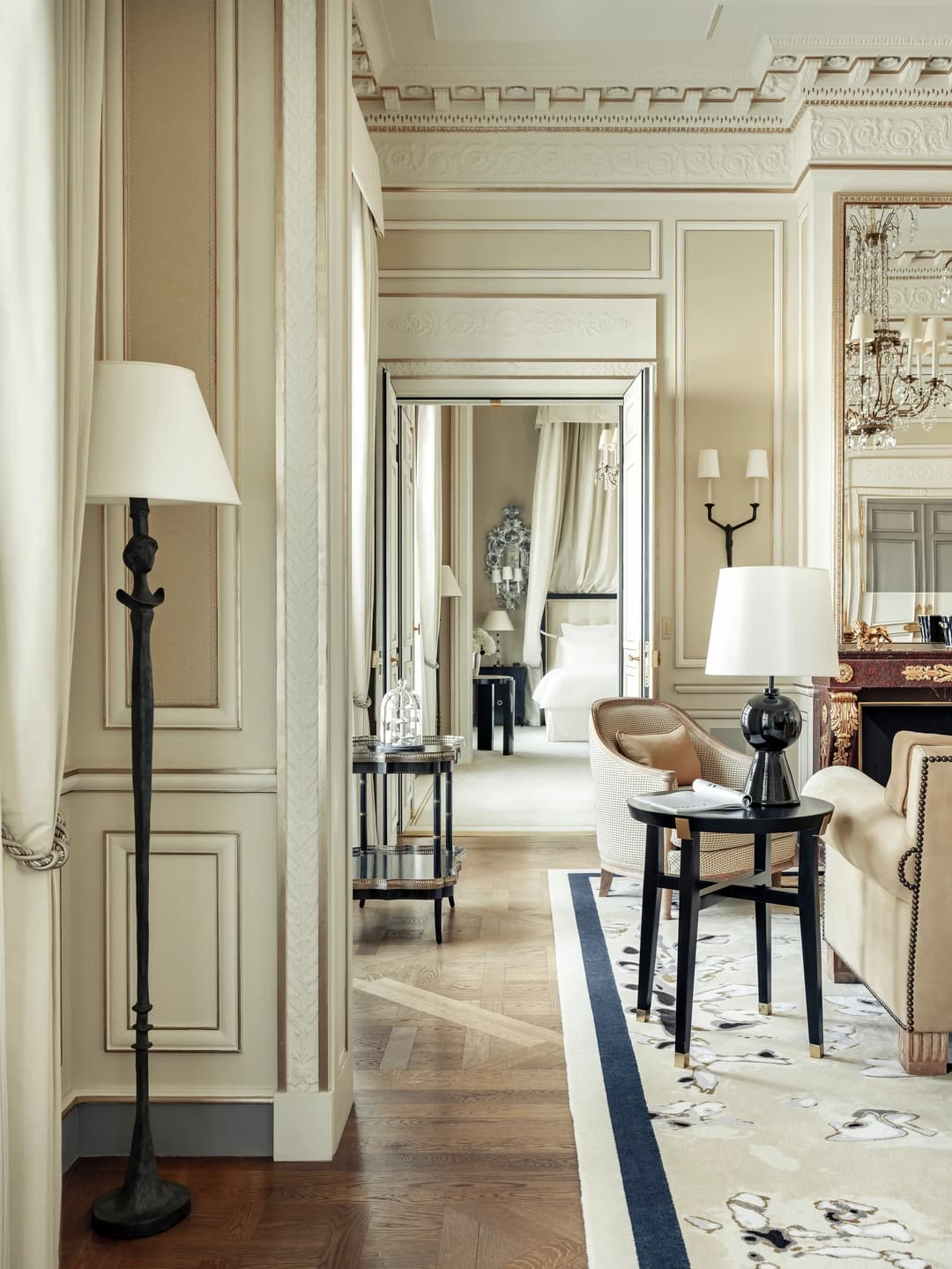 Corridor of the Prestige Coco Chanel Suite at the Ritz Paris