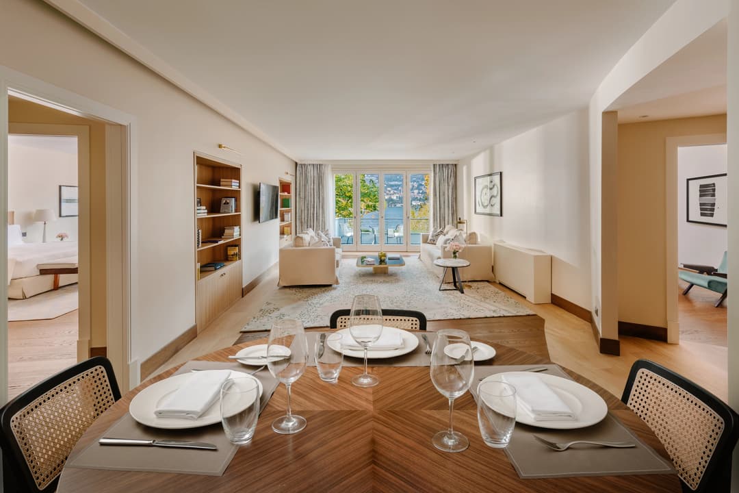 Living room at Mandarin Oriental, Lake Como, Blevio