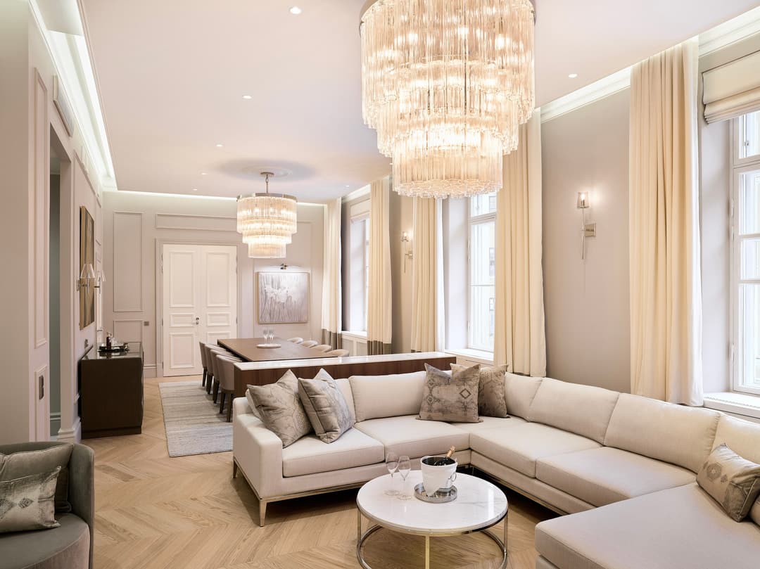 Imperial Suite sitting room at Waldorf Astoria Helsinki