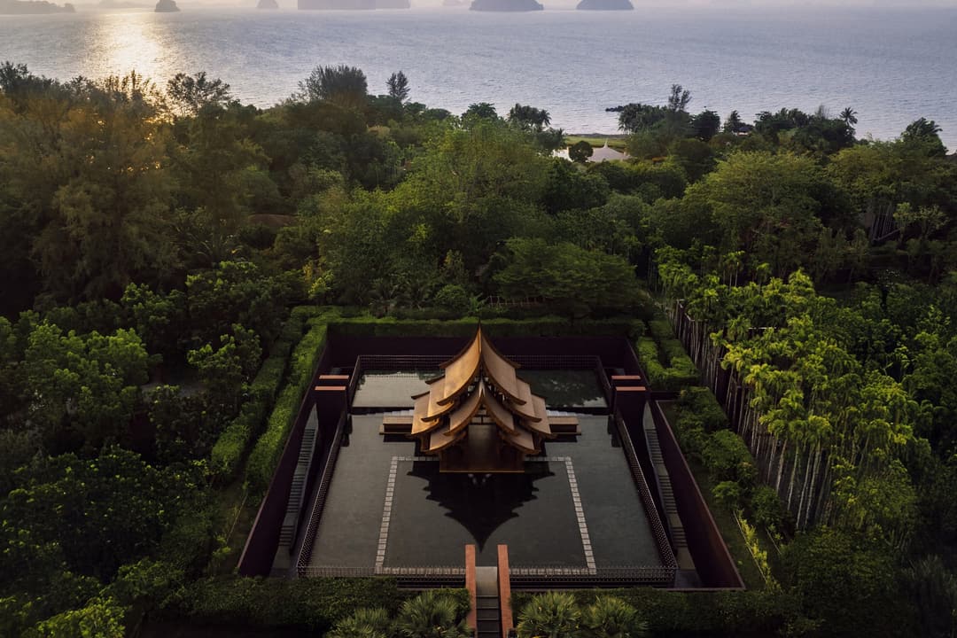 Aerial view of Phulay Bay, a Ritz-Carlton Reserve, Krabi