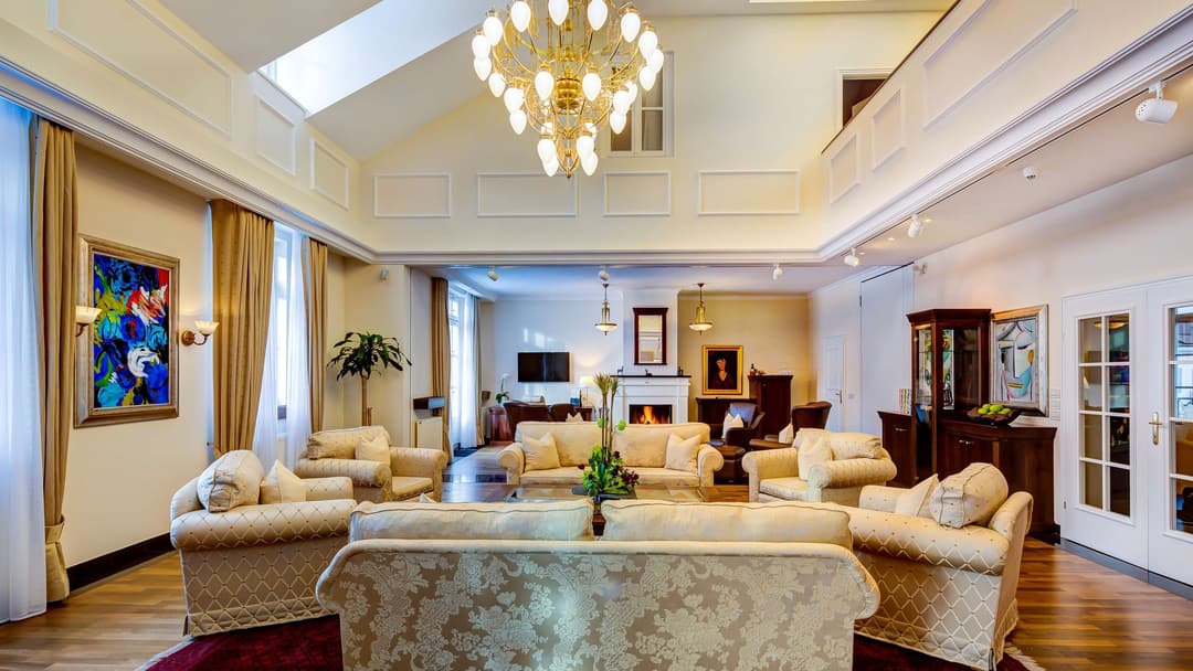 Lobby at Grand Hotel des Bains Kempinski St. Moritz, St. Moritz Bad