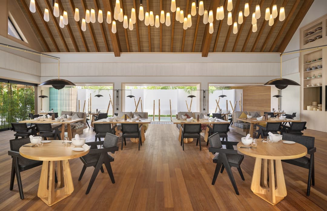 Restaurant at Waldorf Astoria Maldives Ithaafushi, Raa Atoll