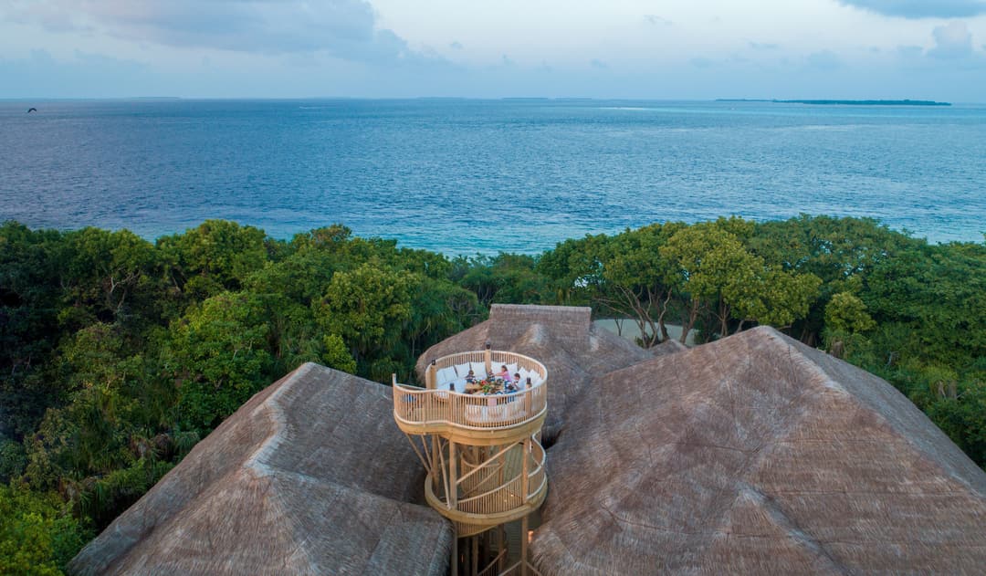Guest room at Soneva Fushi, Baa Atoll