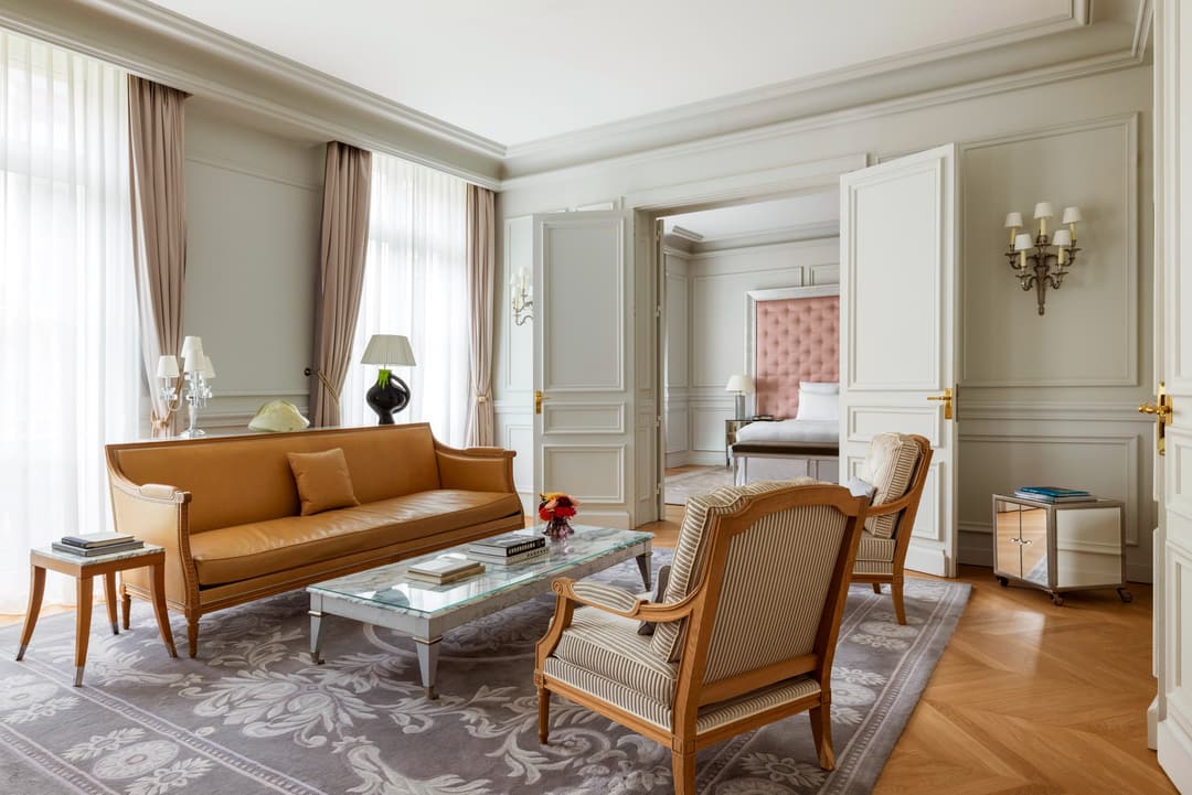 Suite living room at Le Royal Monceau Raffles Paris