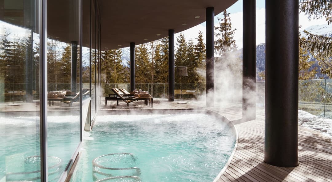 Swimming pool at Carlton Hotel St. Moritz