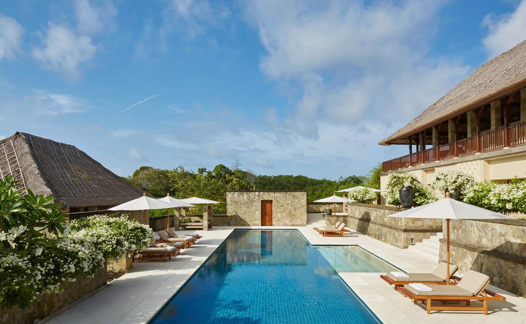 Guest room at Aman Villas at Nusa Dua