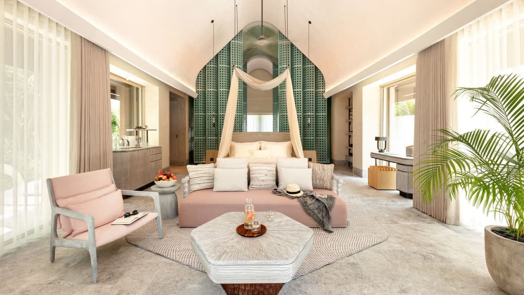 Suite living room at JOALI BEING, Raa Atoll