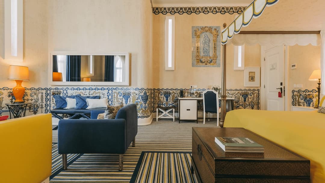 Suite living room at Bela Vista Hotel & Spa, Algarve (Portimao)