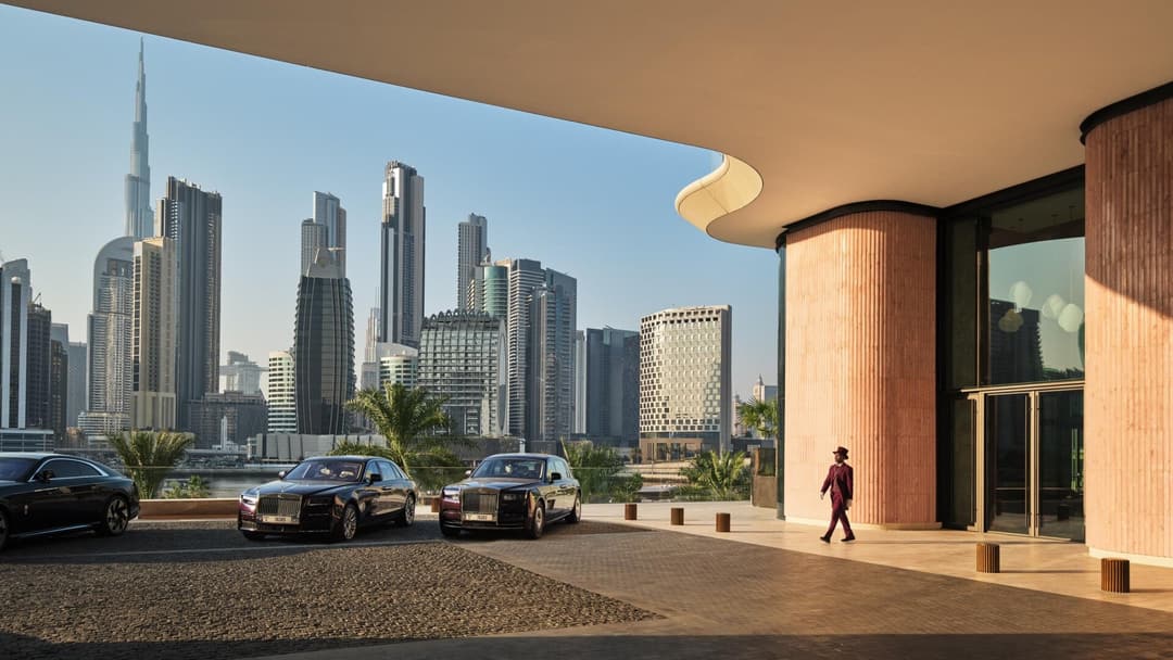 Arrival entrance at The Lana, Dorchester Collection, Dubai (Business Bay)