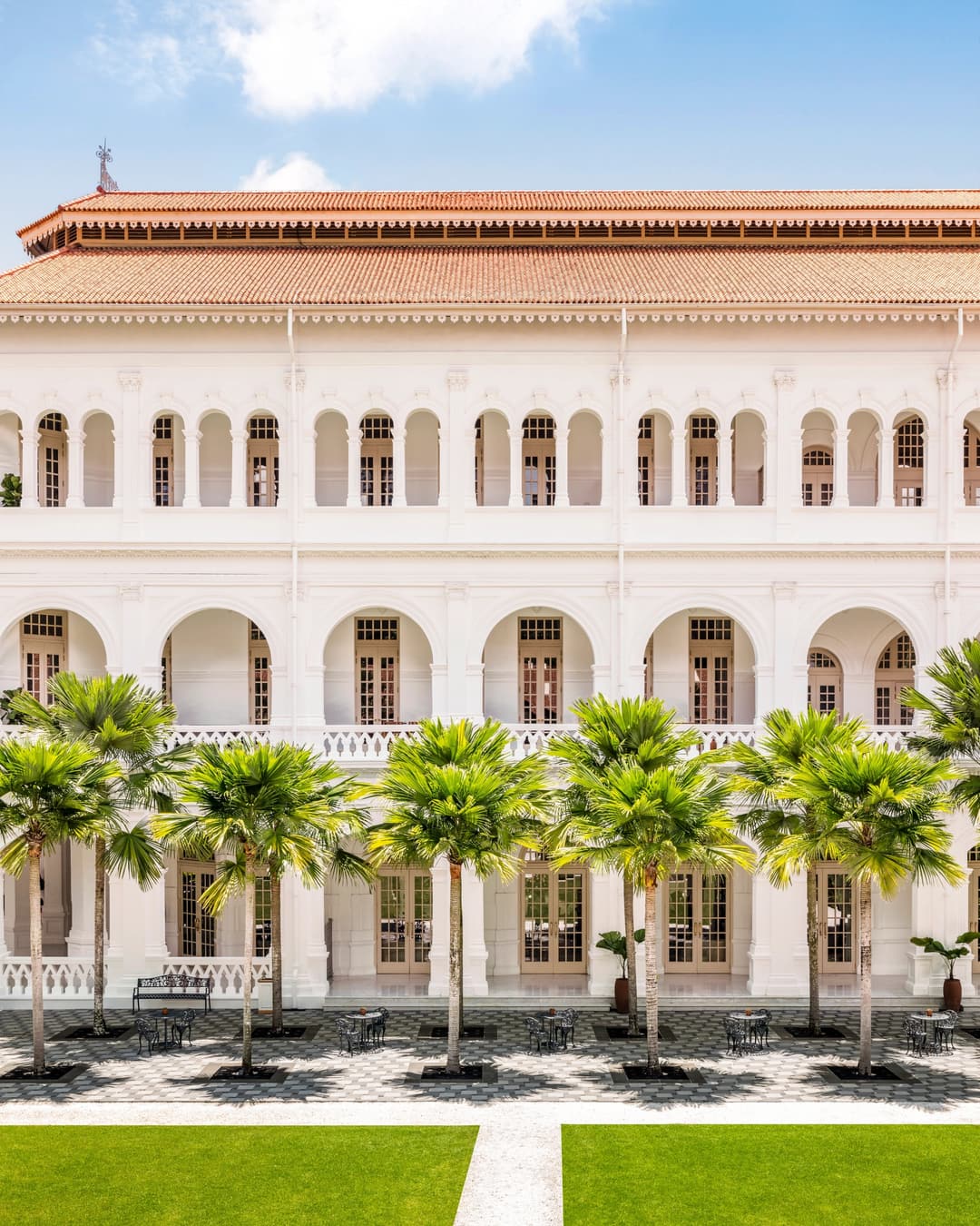 Exterior of Raffles Singapore