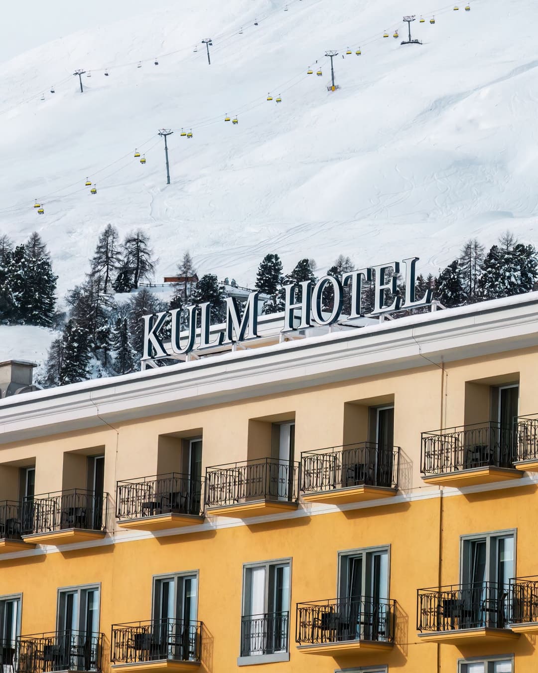 Exterior of Kulm Hotel St. Moritz