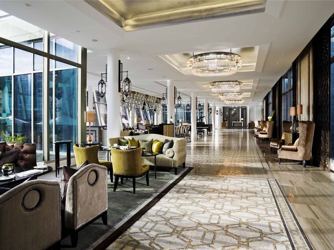 Lobby at The Fullerton Bay Hotel Singapore