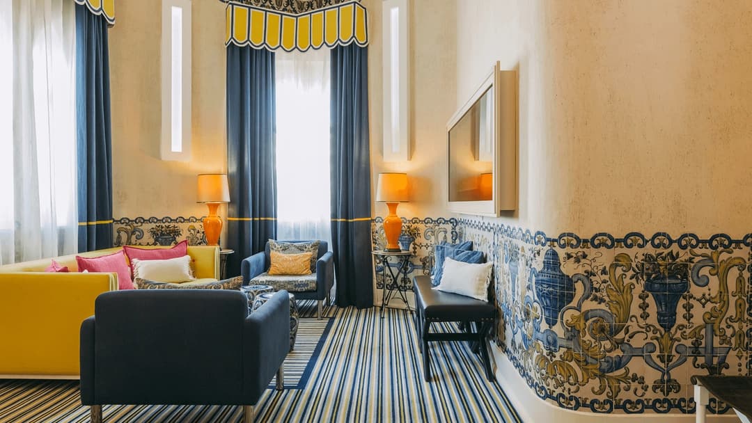 Suite living room at Bela Vista Hotel & Spa, Algarve (Portimao)