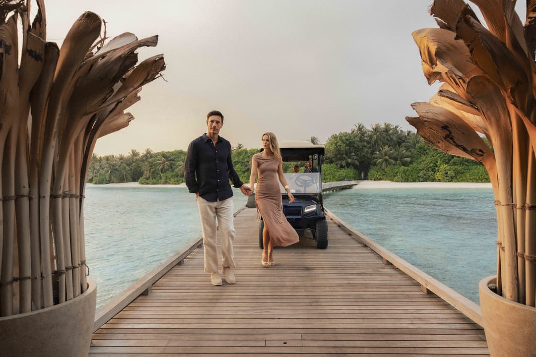 Arrival entrance at Velaa Private Island, Noonu Atoll