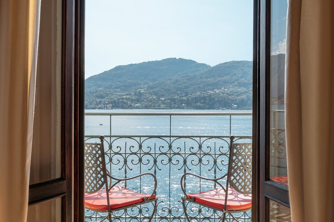 Private terrace at Grand Hotel Tremezzo, Tremezzina