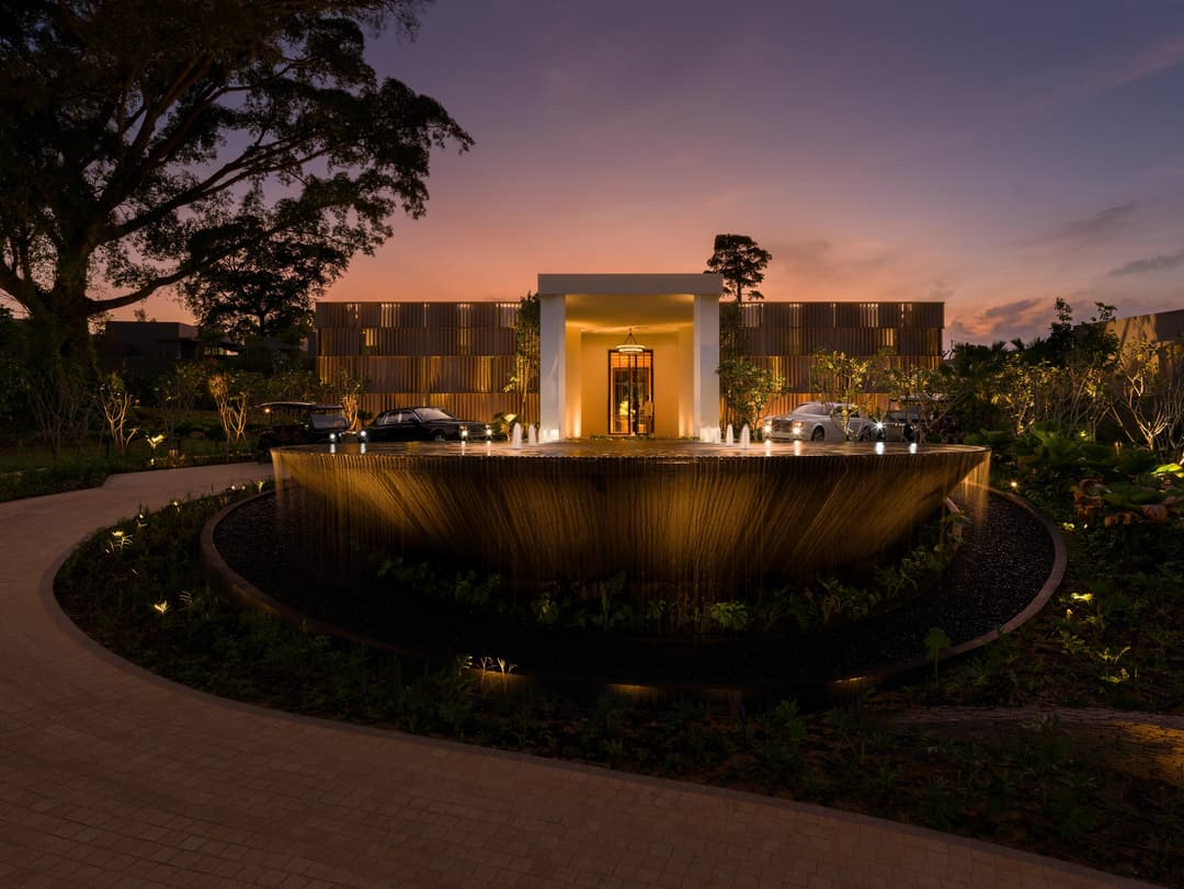 Arrival entrance at Raffles Sentosa Singapore