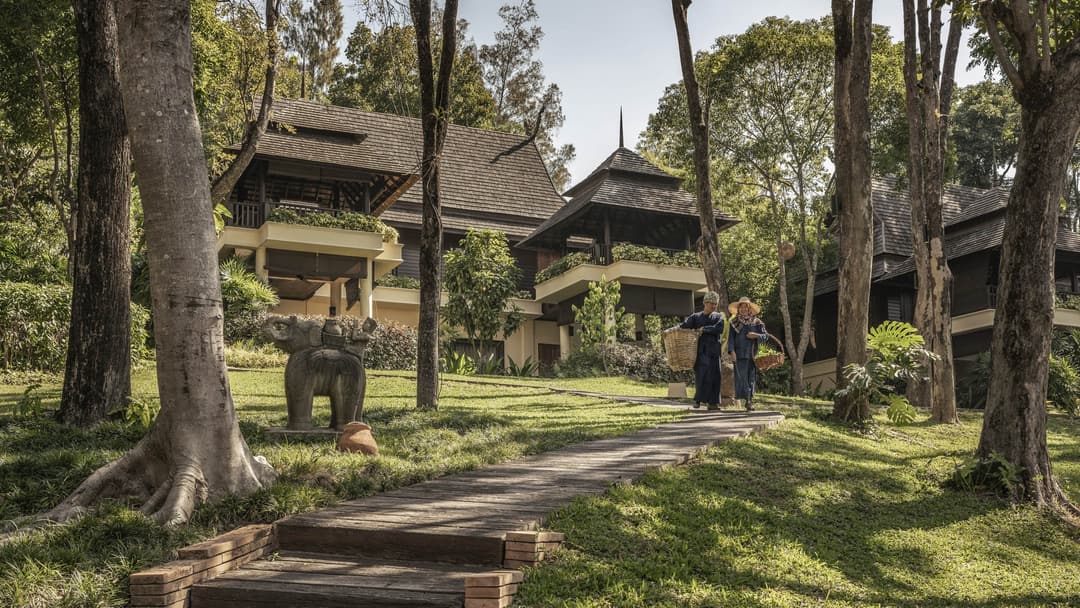 Arrival entrance at Four Seasons Resort Chiang Mai